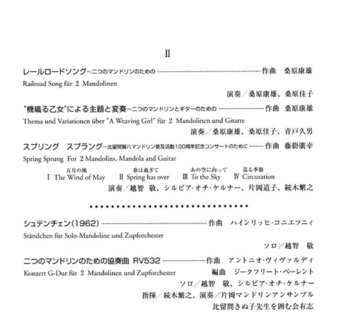 マンドリン普及活動開始100年コンサート